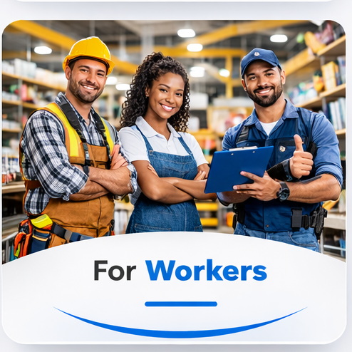 Worker profile visibility and hiring opportunities